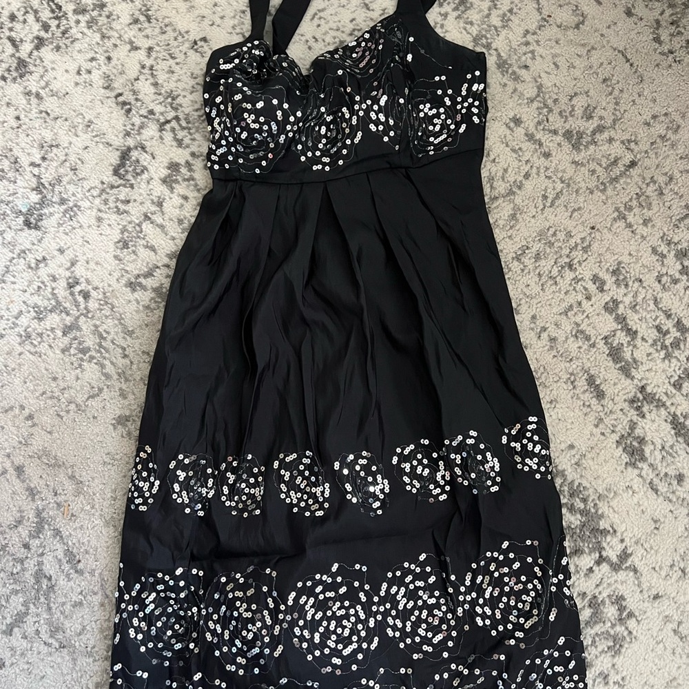 Dark grey, sequin dress